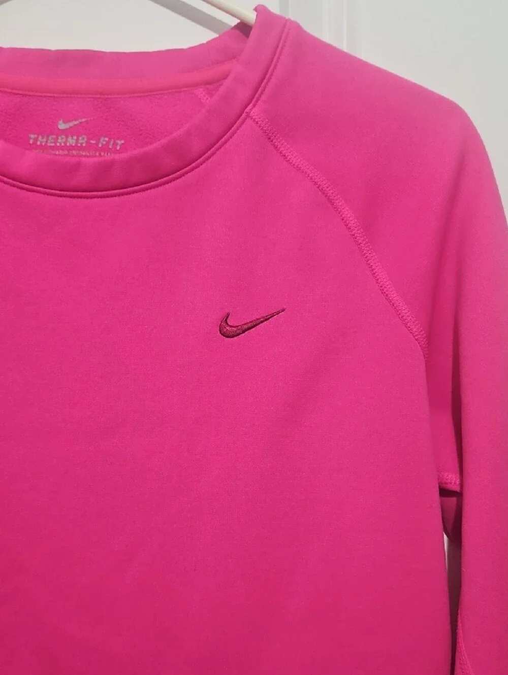 Nike Bright Pink Therma-Fit Crewneck Pullover